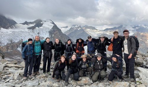 Alpenüberquerung Gruppenfoto Gipfel