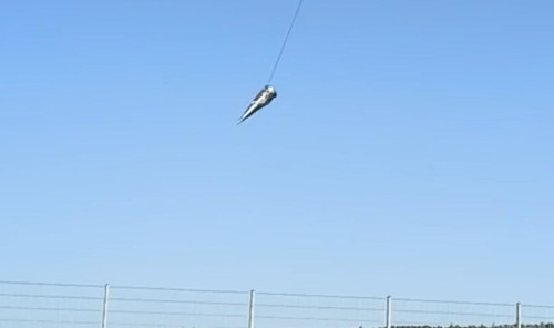 Rakete in der Luft