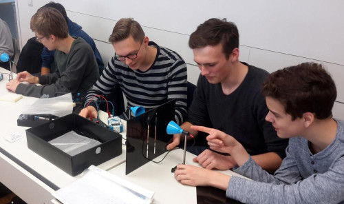 Spaltexperiment mit Ultraschall