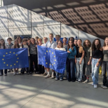 Frankreich Austaush Gruppenfoto