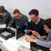 Spaltexperiment mit Ultraschall