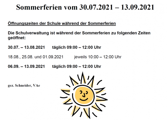 Sommerferien